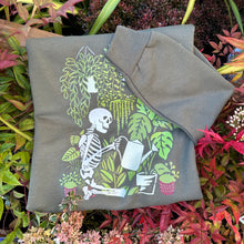 Load image into Gallery viewer, Skeleton Plants Crewneck Sweatshirt - L - Fatigue Green