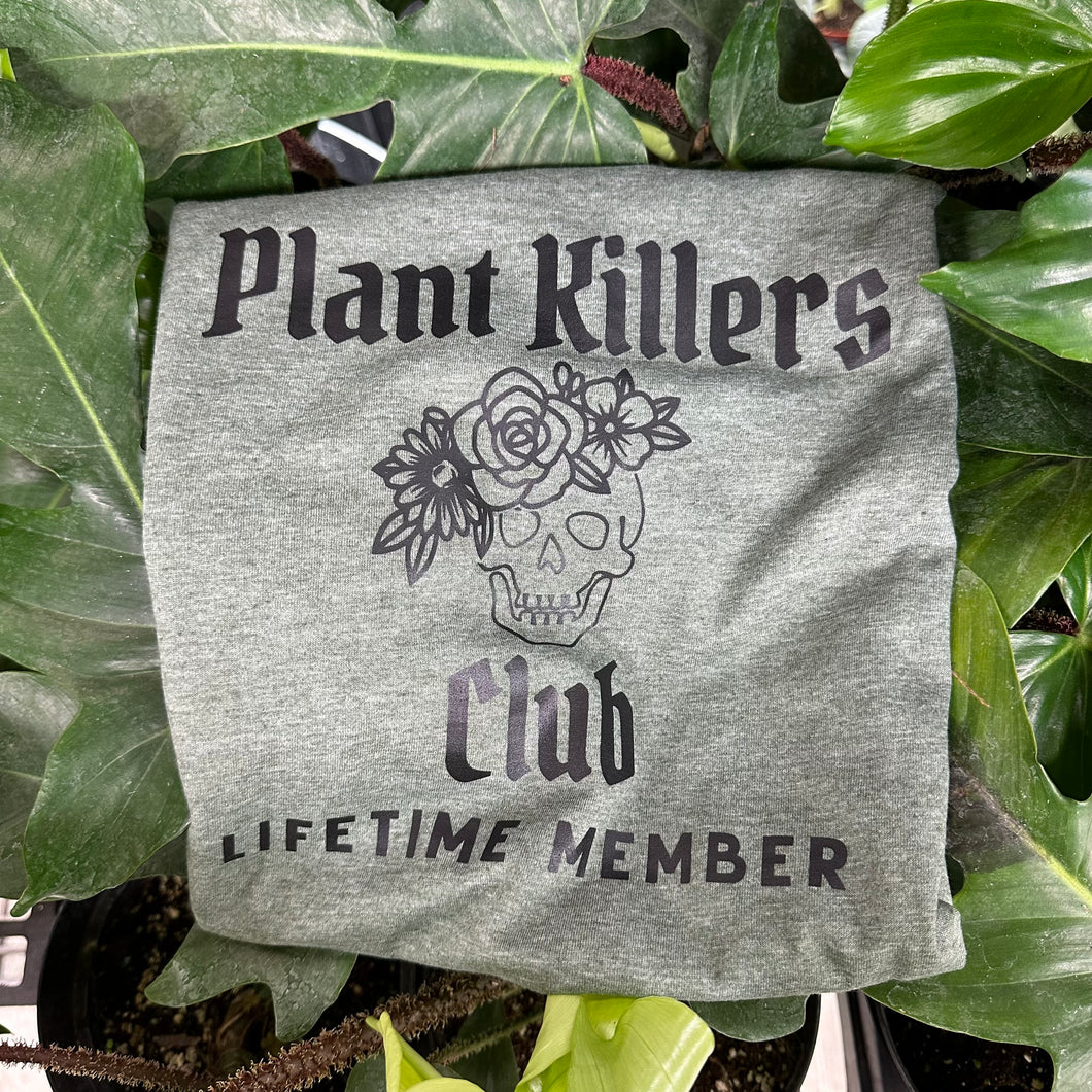 Plant Killers Club T-Shirt - L -Military Green