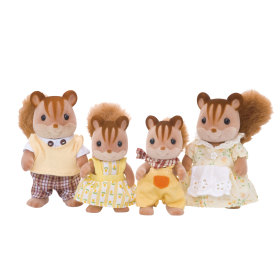 Calico Critters - Walnut Squirrel Family